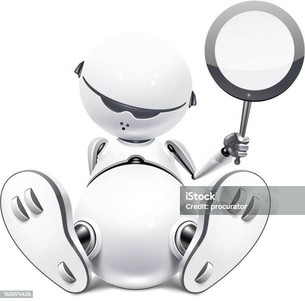 Mechanical Baby Stock Illustration - Download Image Now - Baby - Human Age, Robot, Alien