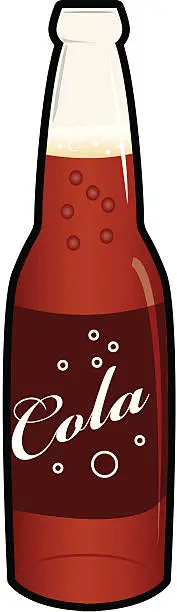 Vector illustration of Cola Bottle