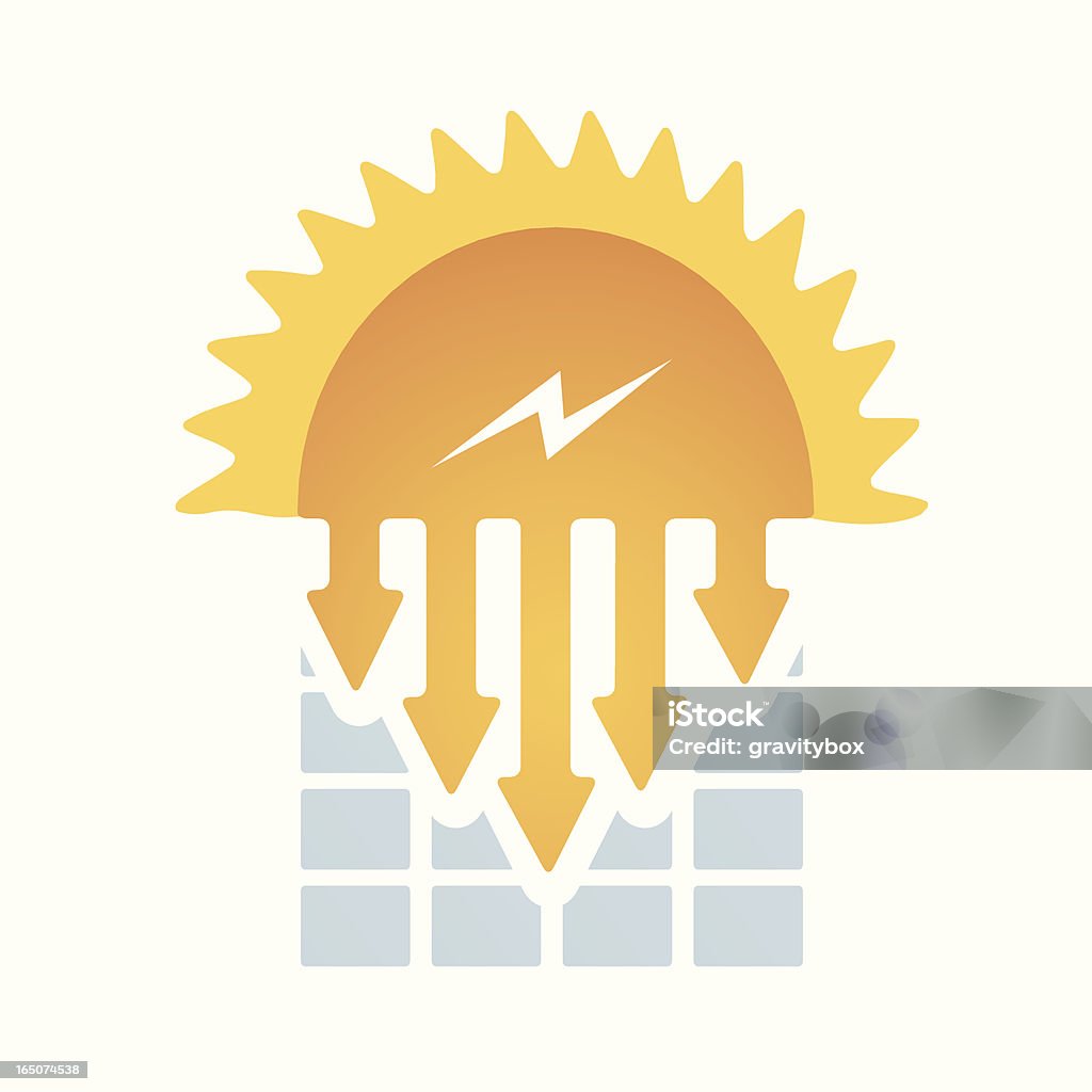 Energia solar - Vetor de Calor royalty-free