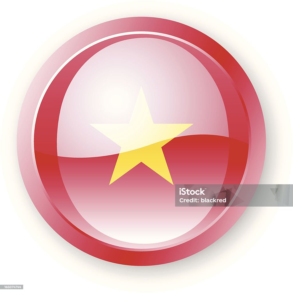 ベトナム国旗アイコン - 3Dのロイヤリティフリーベクトルアート