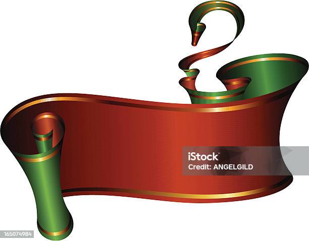 Nastro Di Natale - Immagini vettoriali stock e altre immagini di Clip art - Clip art, Colore verde, Concetti