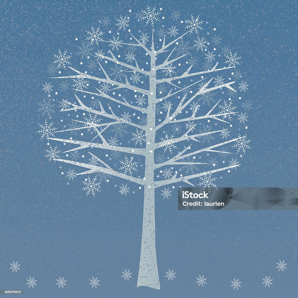 Snow Tree - Lizenzfrei Baum Vektorgrafik