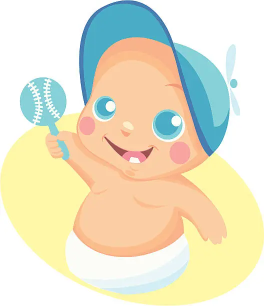 Vector illustration of daddys lil tyke