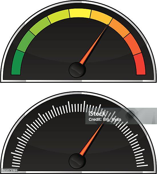 Composez Le Vecteurs libres de droits et plus d'images vectorielles de Jauge - Jauge, Compteur de vitesse, Espace texte