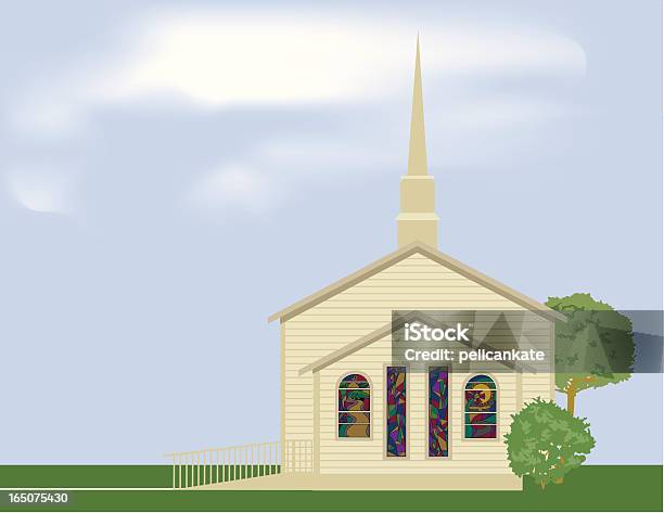 작은가 교회 교회에 대한 스톡 벡터 아트 및 기타 이미지 - 교회, 기도하기, 0명