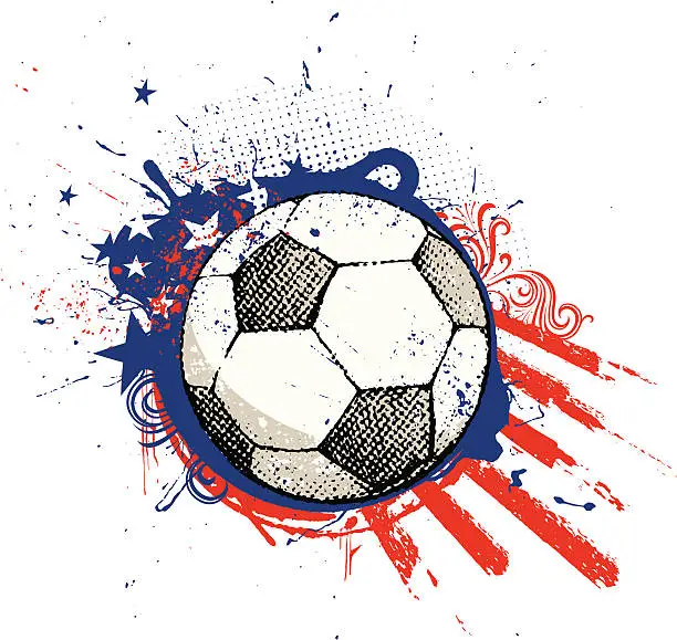 Vector illustration of USA Soccer