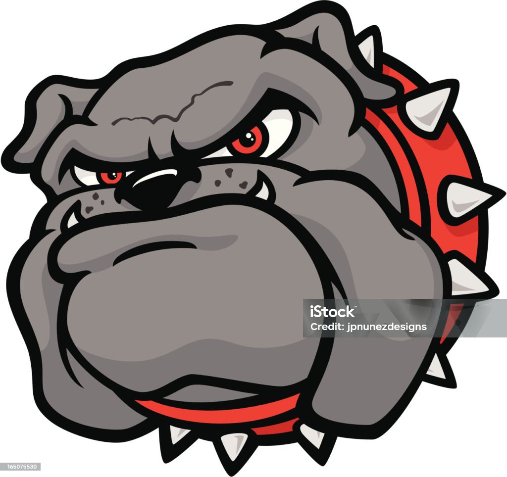 Bulldog_color - Vetor de Buldogue royalty-free