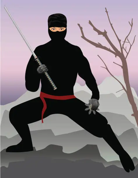 Vector illustration of Ninja