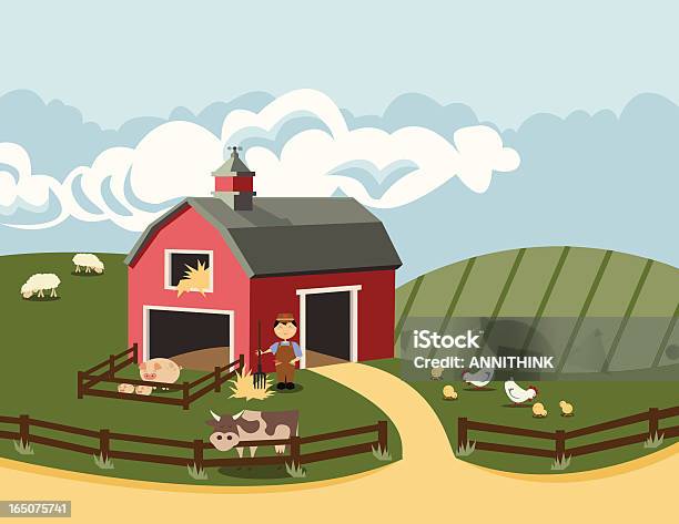 の農場 - ヒツジのベクターアート素材や画像を多数ご用意 - ヒツジ, 柵, 家畜