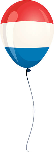 Balloon avec Drapeau hollandais - Illustration vectorielle