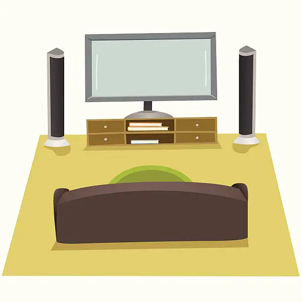 Vector illustration of Home Cinema