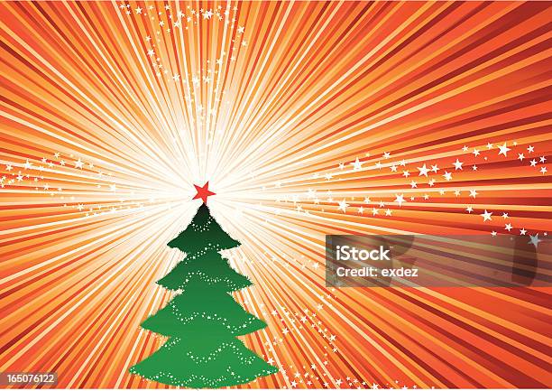 Weihnachtsbaum In Einem Herrlichen Tag Stock Vektor Art und mehr Bilder von Baum - Baum, Bildhintergrund, Dekoration