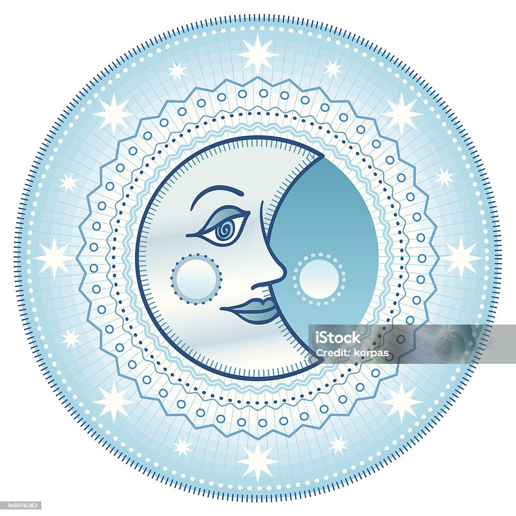 Blue Moon Vector Blue Moon Stock Illustration - Download Image Now - Astronomy, Blue ...