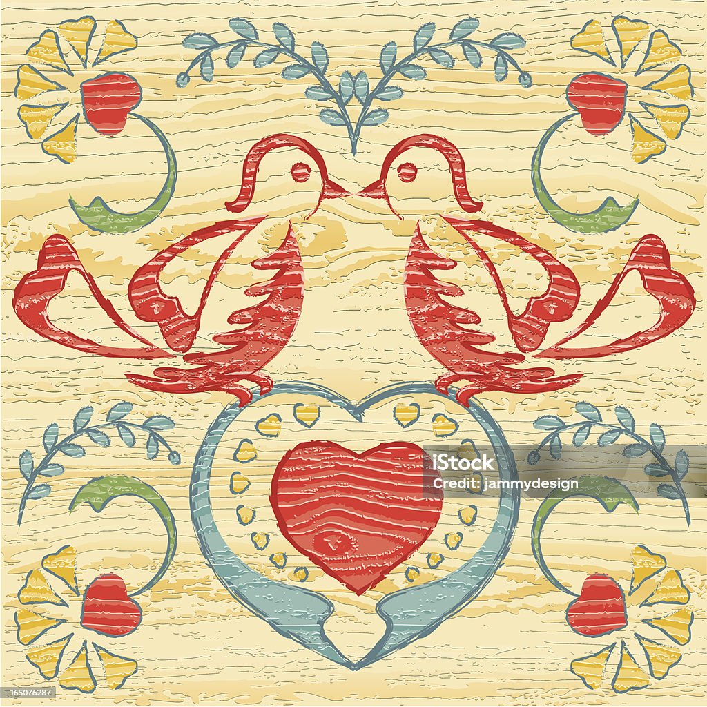 Amour des oiseaux - clipart vectoriel de Amish libre de droits