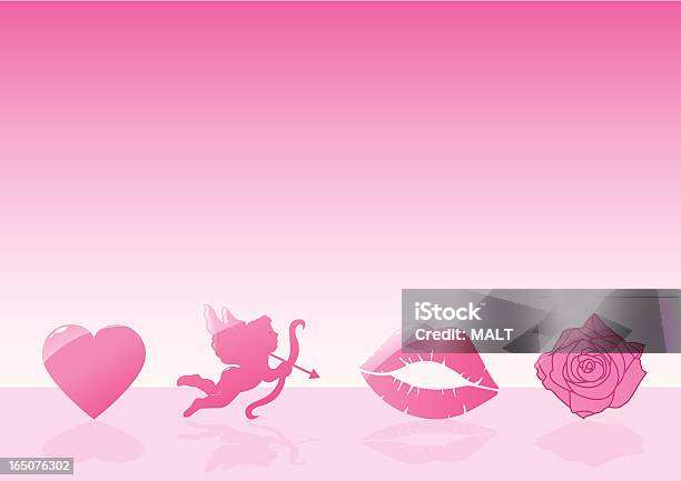 Valentinstag Hintergrund Stock Vektor Art und mehr Bilder von Amor - Amor, Bildhintergrund, Blume