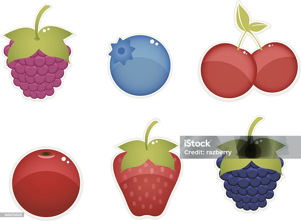 Frutas vermelhas clipart - Vetor de Alimentação Saudável royalty-free