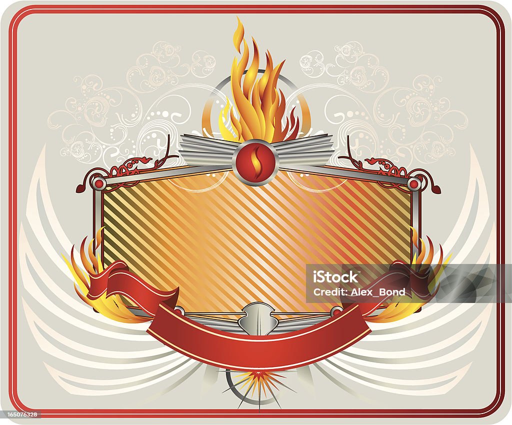 Ogień Rama - Grafika wektorowa royalty-free (Abstrakcja)