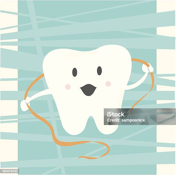 Tooth Always Floss Stock Illustration - Download Image Now - Cheerful, Concepts, Cute