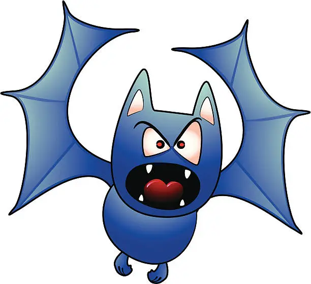 Vector illustration of Bat Cartoon