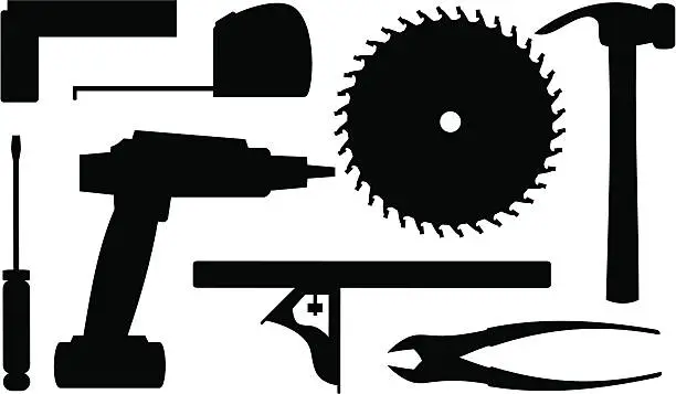 Vector illustration of DIY Tools