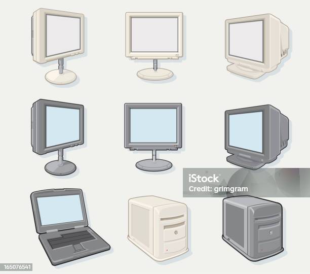 Icônes Dordinateur Vecteurs libres de droits et plus d'images vectorielles de Affaires - Affaires, Affaires d'entreprise, Affaires internationales