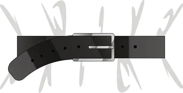 Vector illustration of tight belt