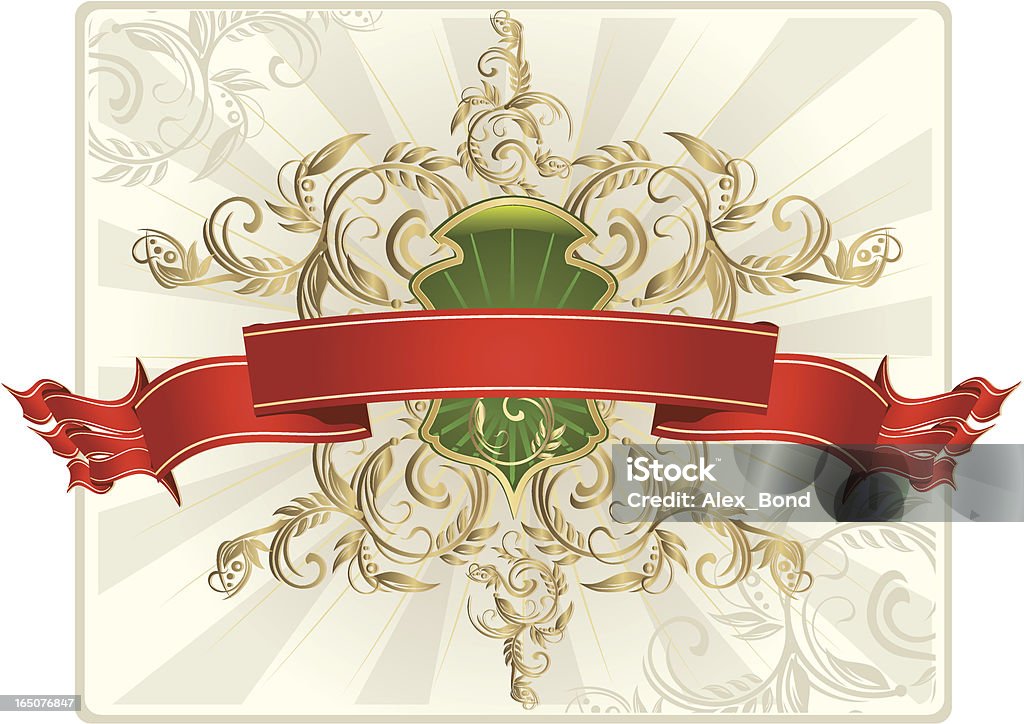 Banner & Scudo - arte vettoriale royalty-free di Armi