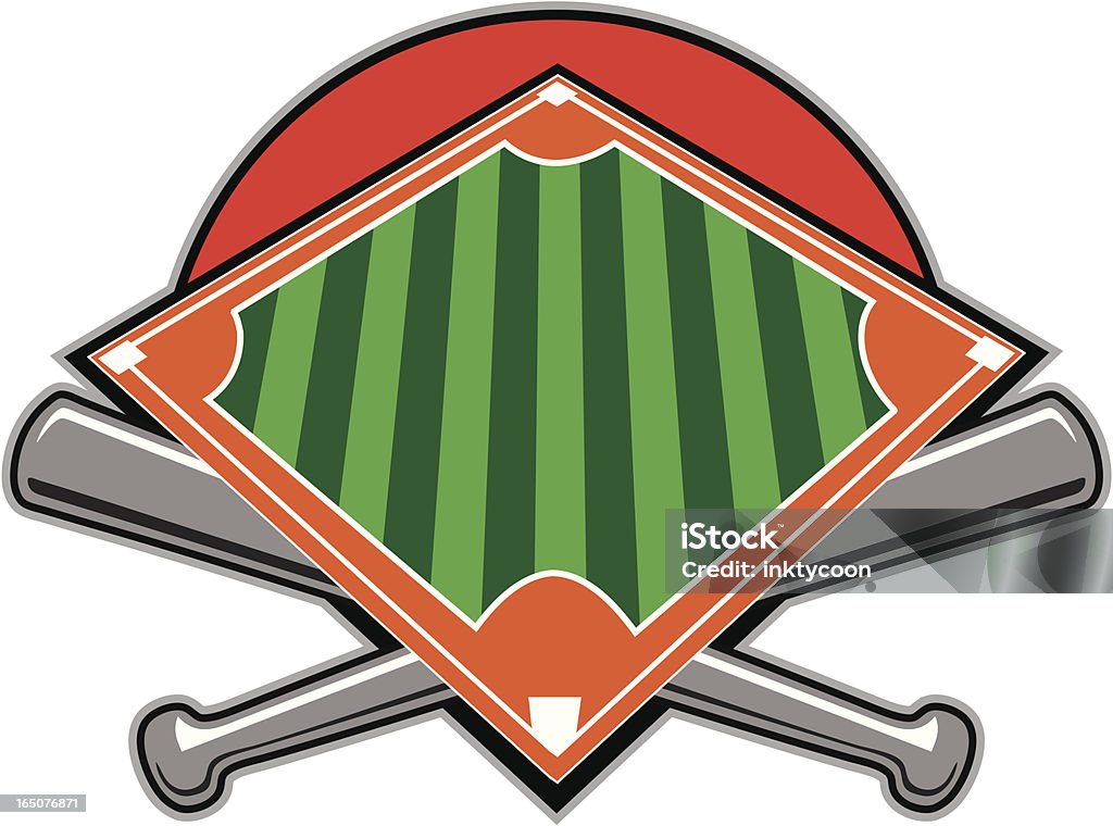 Terrain de Baseball - clipart vectoriel de Terrain de baseball libre de droits