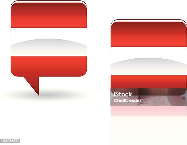 Bandeira Nacional Da Áustria - Arte vetorial de stock e mais imagens de Balão de Fala - Balão de Fala, Bandeira, Bandeira Nacional