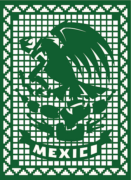 Festa messicana taglio della carta - illustrazione arte vettoriale