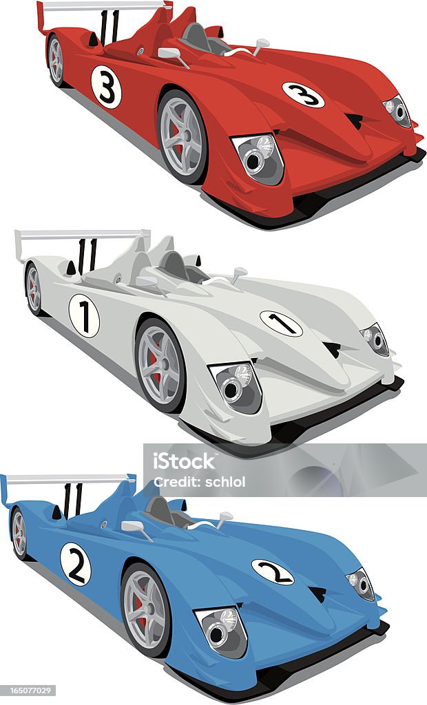 Le Mans Race Cars 3 Vector Race Cars, all saved in layers for easy editing/modifying if needed. Racecar stock vector