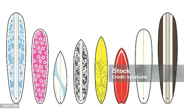Surfobards 서핑보드에 대한 스톡 벡터 아트 및 기타 이미지 - 서핑보드, 서핑-수상 스포츠, 벡터