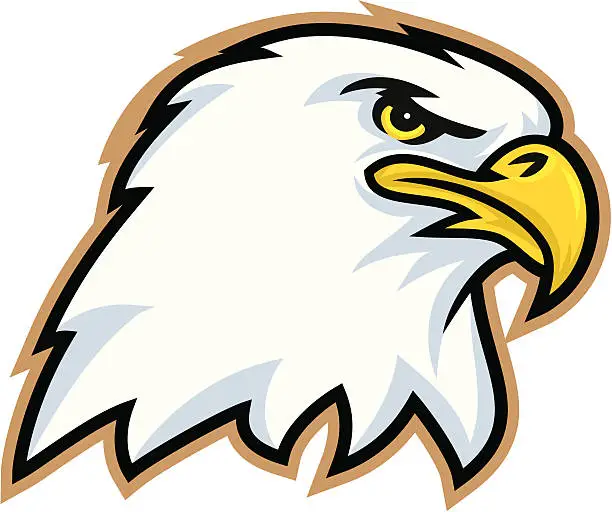 Vector illustration of Eagle head