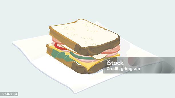 Delisandwich Auf Serviette Stock Vektor Art und mehr Bilder von Illustration - Illustration, Sandwich, Speisen und Getränke