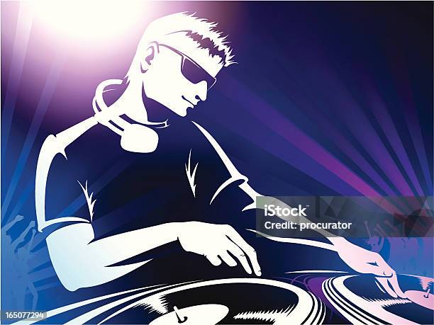 Dj Stock Illustration - Download Image Now - DJ, In Silhouette, Men