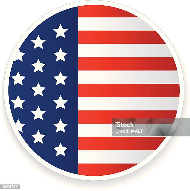 Amerikanische Flaggesymbol Stock Vektor Art und mehr Bilder von Amerikanische Flagge - Amerikanische Flagge, Ausrüstung und Geräte, Flagge