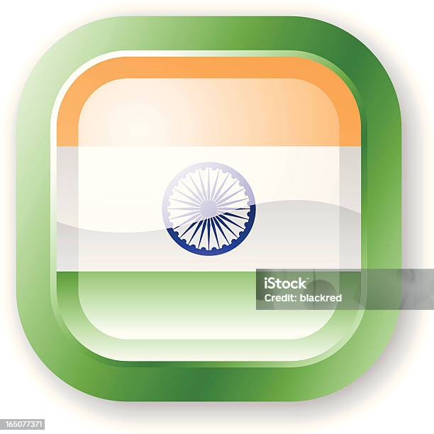 Ikona Flagi Indii - Stockowe grafiki wektorowe i więcej obrazów Azja - Azja, Bez ludzi, Białe tło