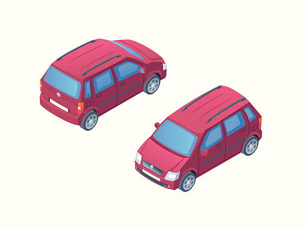 Cor mini_van minibarra de ferramentas - ilustração de arte vetorial