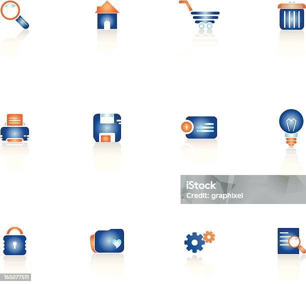 Webtool Symbole Stock Vektor Art und mehr Bilder von Ausrüstung und Geräte - Ausrüstung und Geräte, Ausweisdokument, Blau