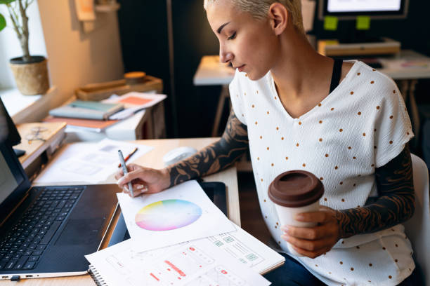 istock Young woman working at her home office 1650775557