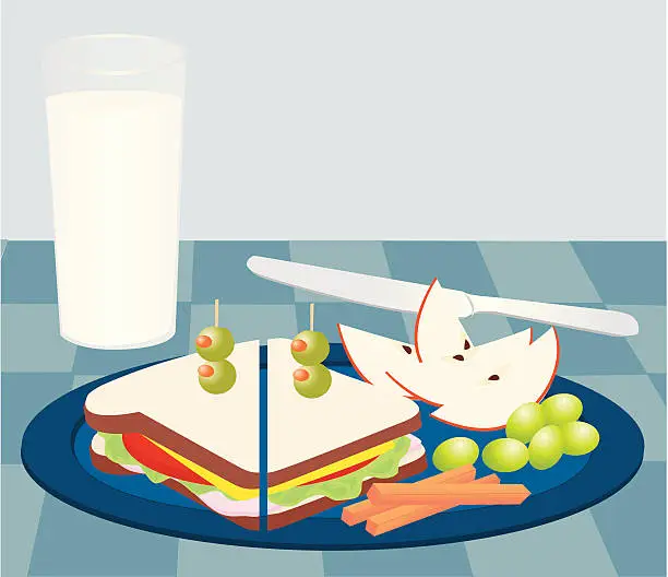 Vector illustration of Light Lunch