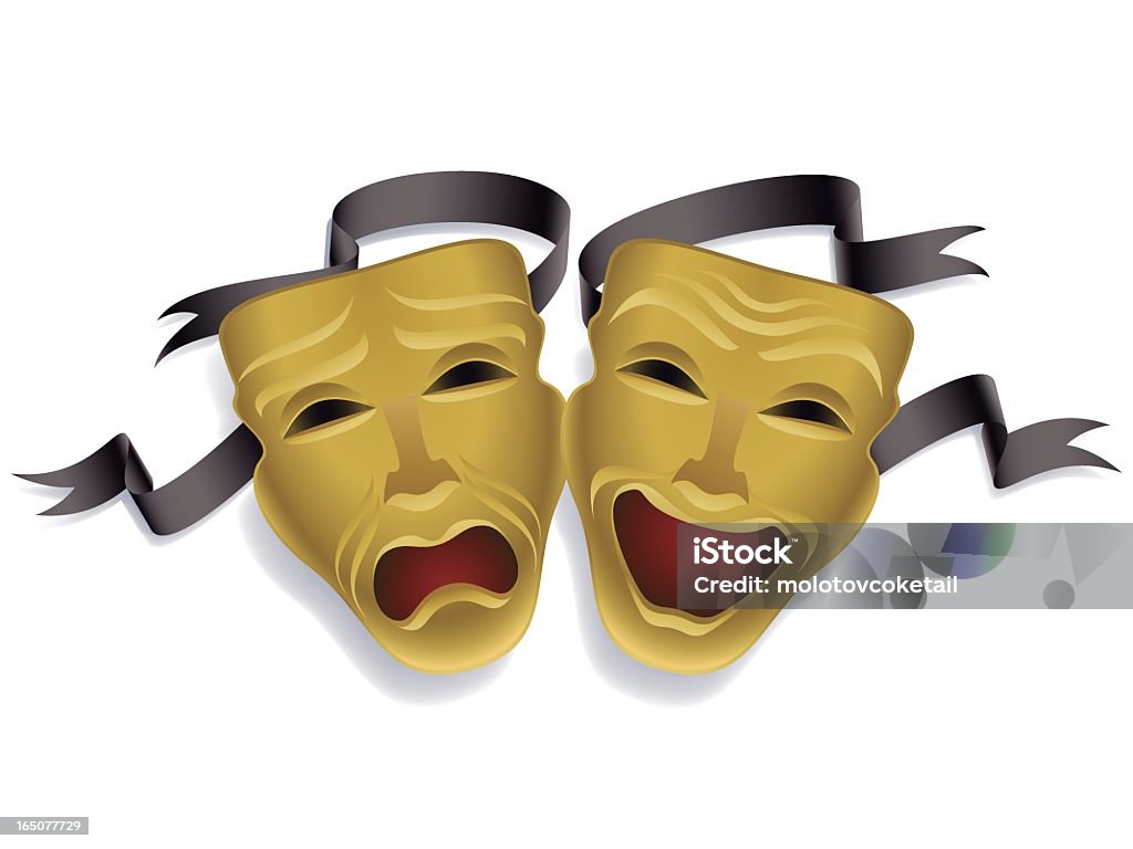 Máscara de Teatro - Royalty-free Edifício de Teatro arte vetorial