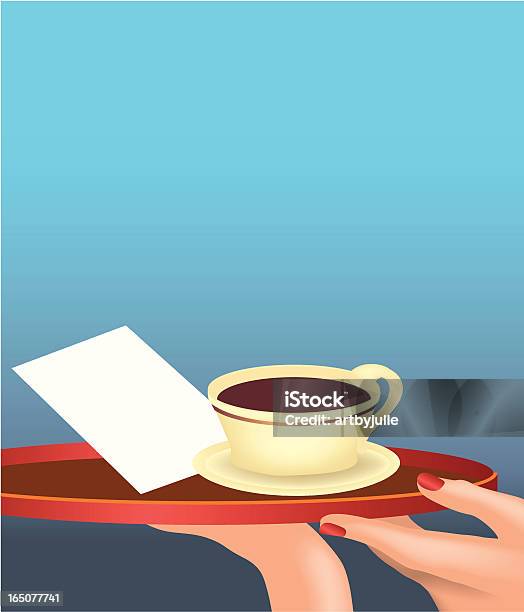 Check Please Stock Illustration - Download Image Now - Blue-collar Worker, Carrying, Coffee - Drink