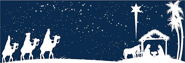 biały nativity - silent night illustrations stock illustrations