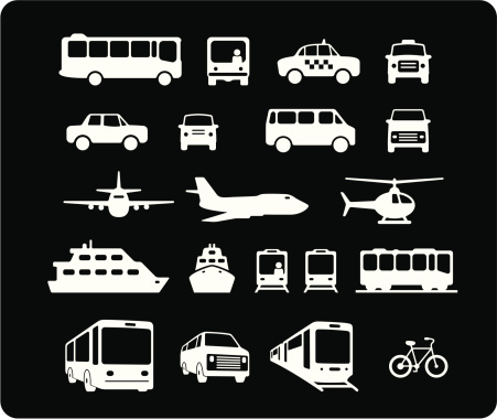 Trucks, trains, planes, and other forms of transportation. 