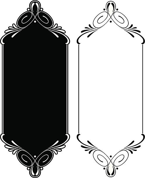 ilustraciones, imágenes clip art, dibujos animados e iconos de stock de señal de rotulación - celtic culture frame art nouveau victorian style