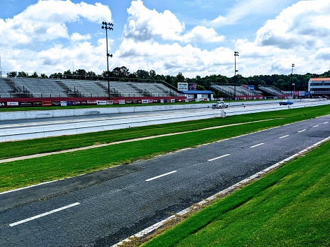 A view of the track before racing