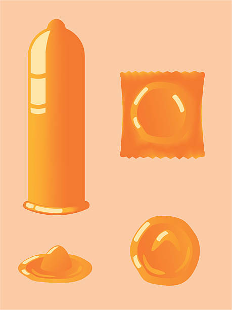 콘돔 세트 - condom sex sexually transmitted disease aids stock illustrations