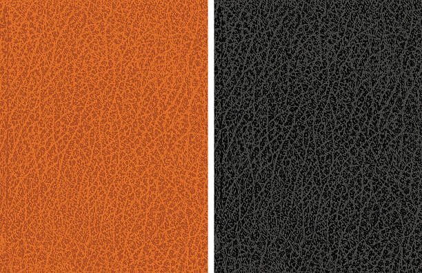 Leather texture Leather texture in brown and black brown background illustrations stock illustrations