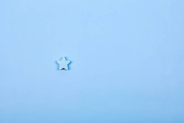 istock Blue wooden star shape 1650782385